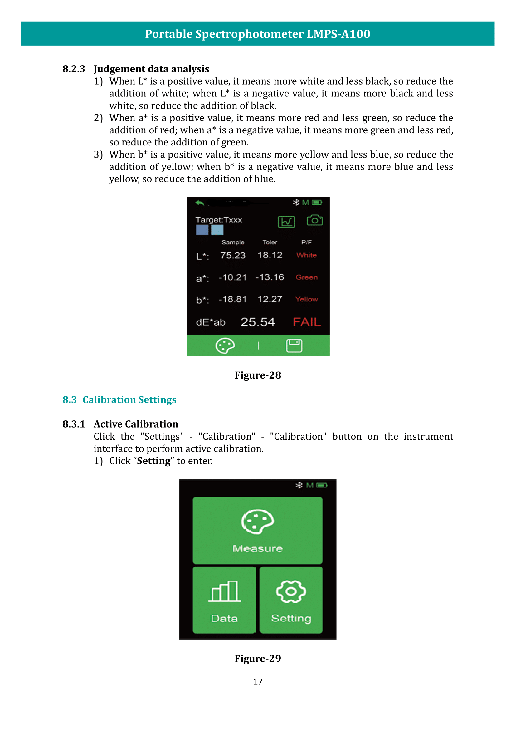 Portable Spectrophotometer LMPS-A100 Manual