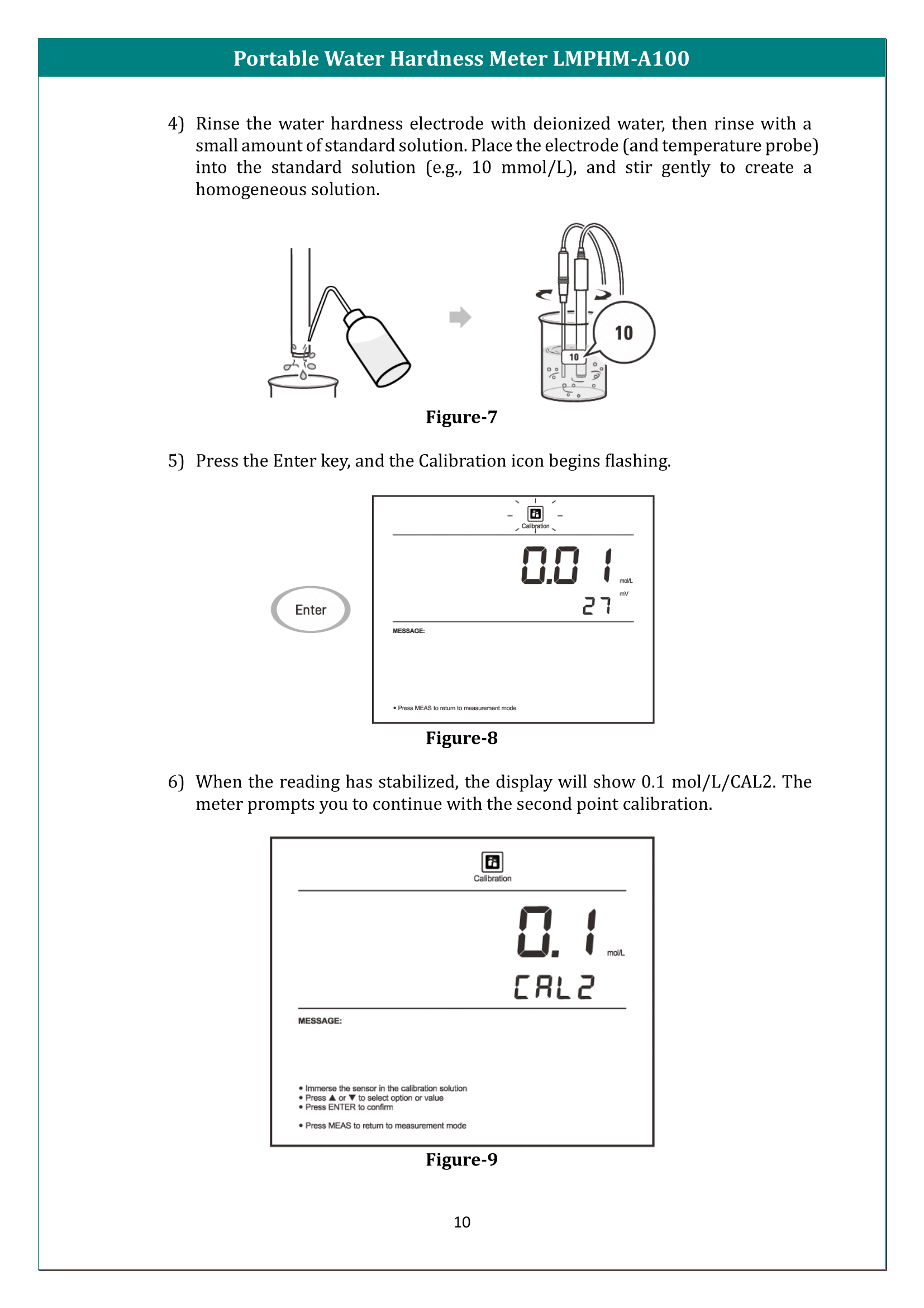 Portable Water Hardness Meter LMPHM-A100 Manual