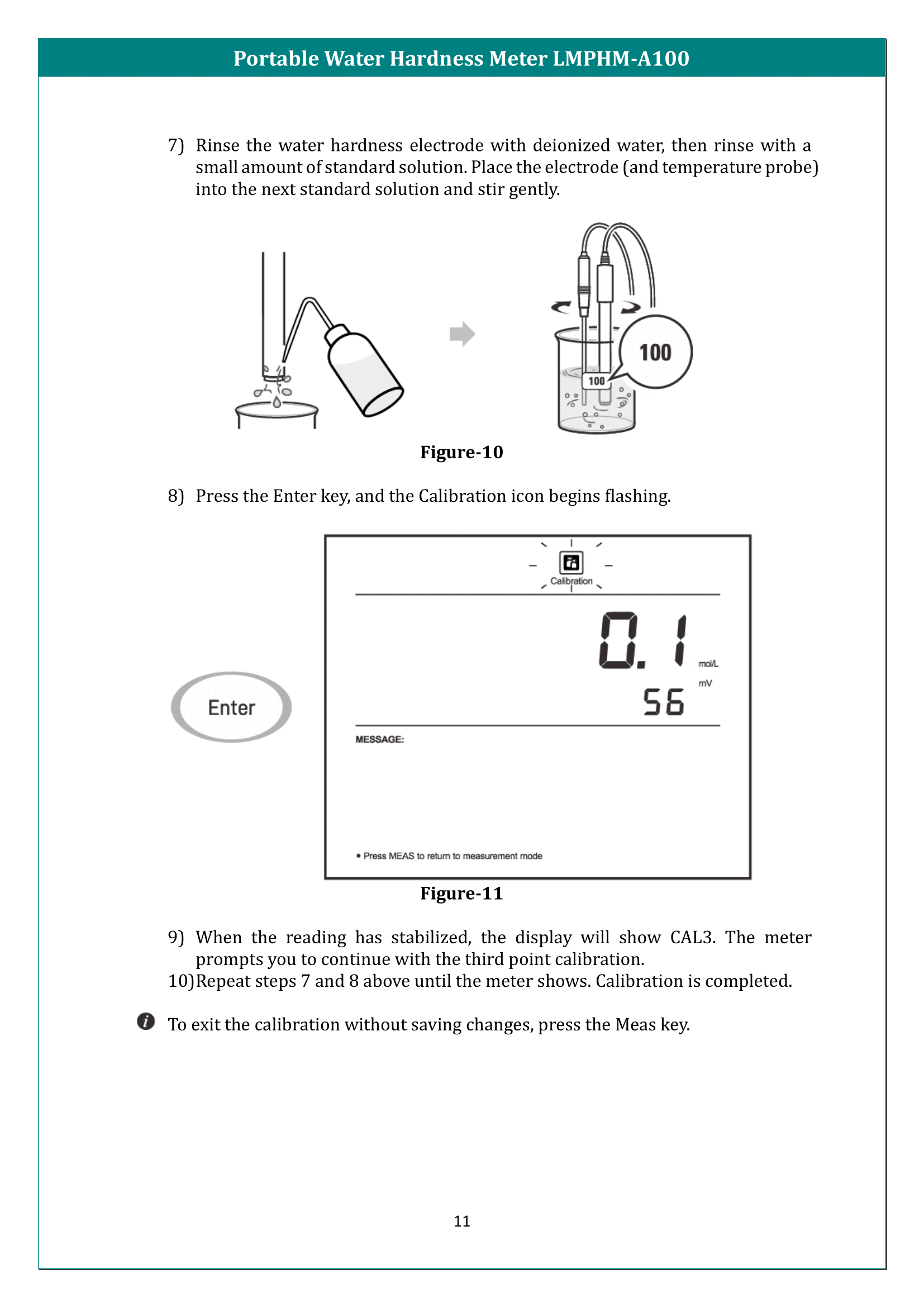 Portable Water Hardness Meter LMPHM-A100 Manual