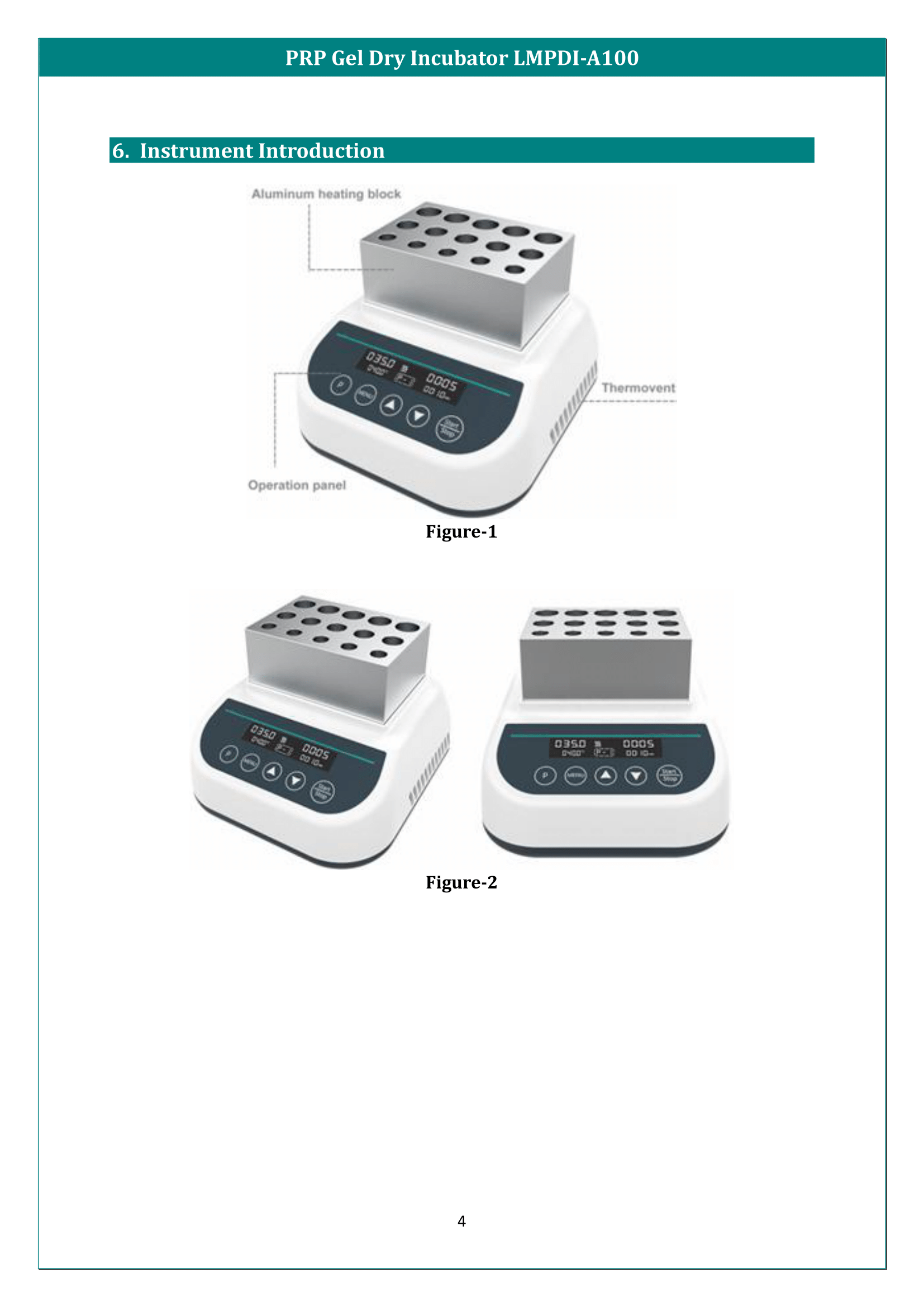 PRP Gel Dry Incubator LMPDI-A100 Manual