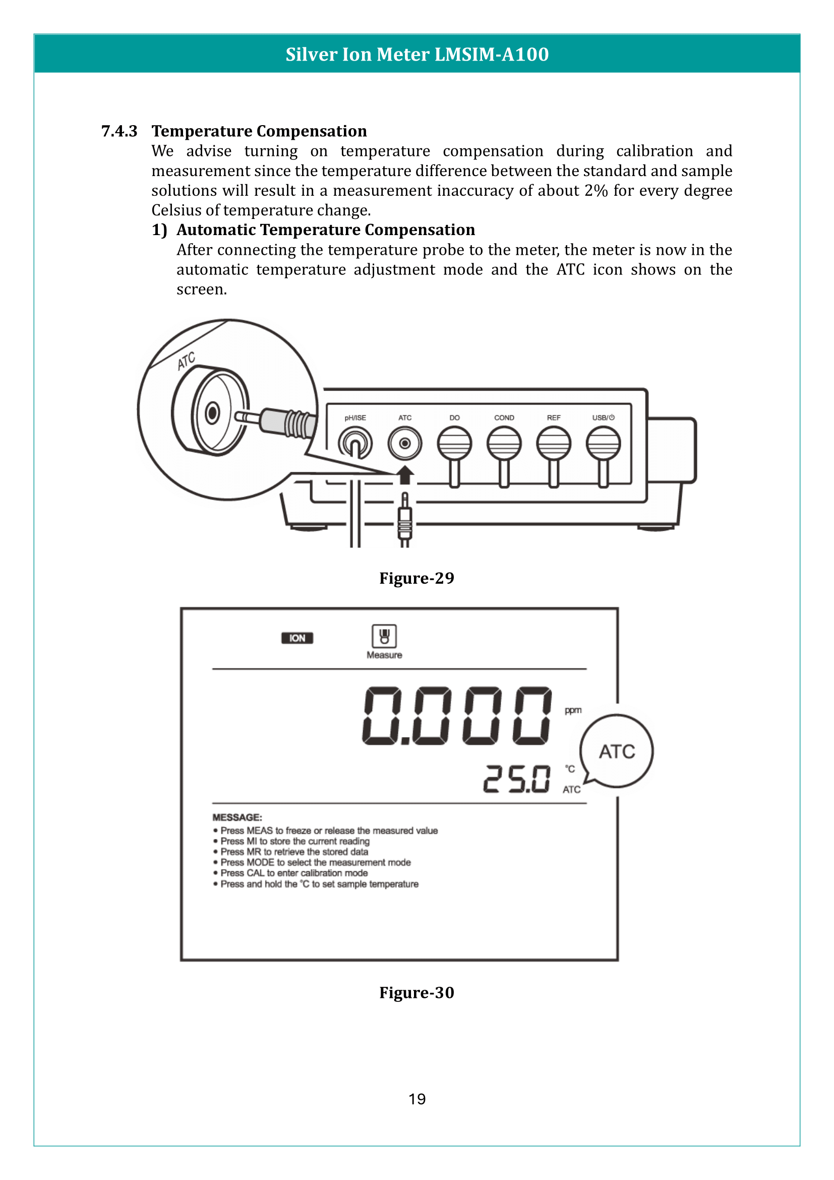Silver Ion Meter LMSIM-A100 Manual