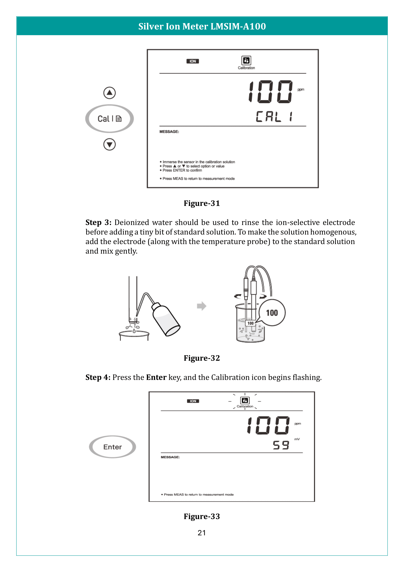 Silver Ion Meter LMSIM-A100 Manual