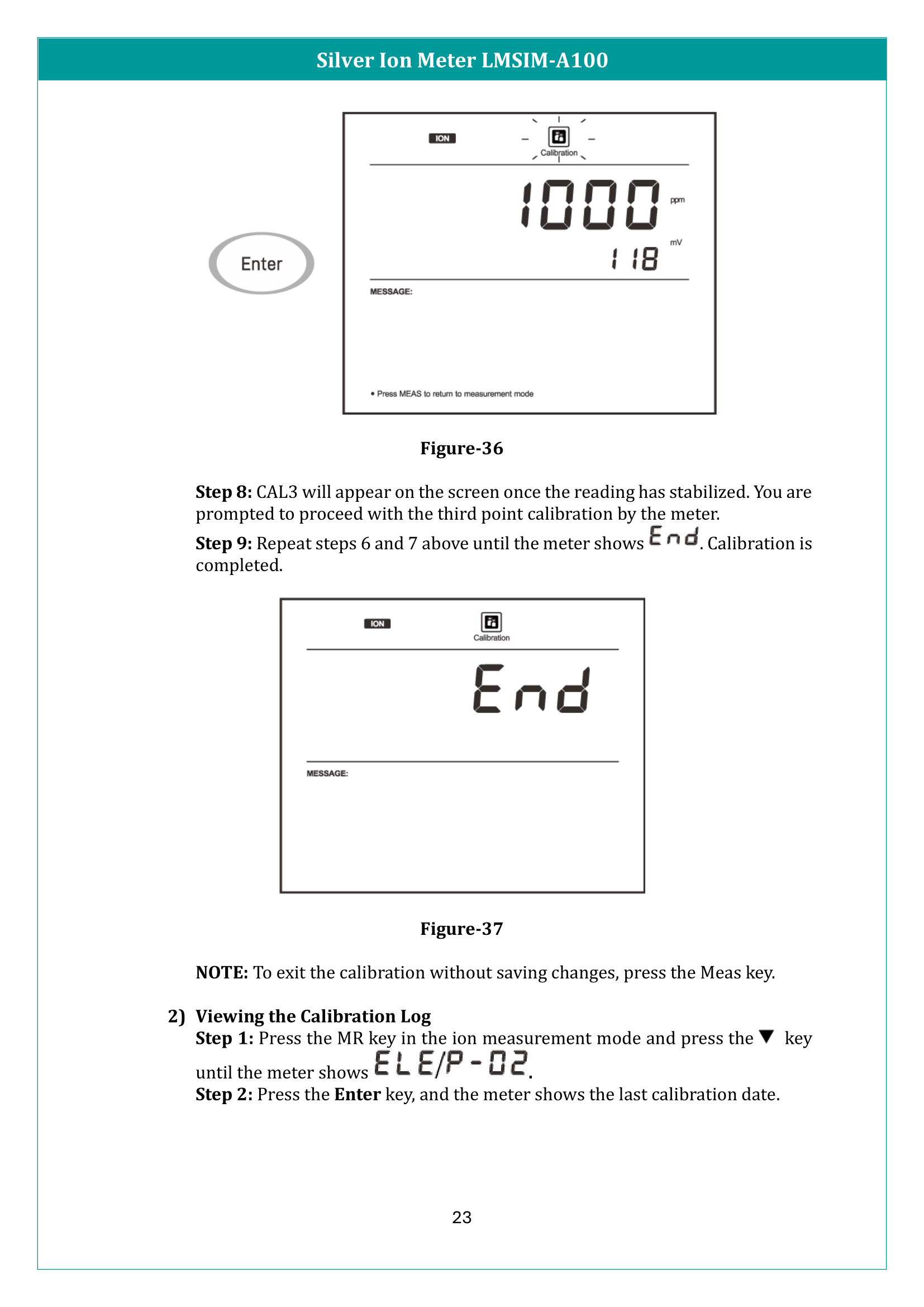 Silver Ion Meter LMSIM-A100 Manual