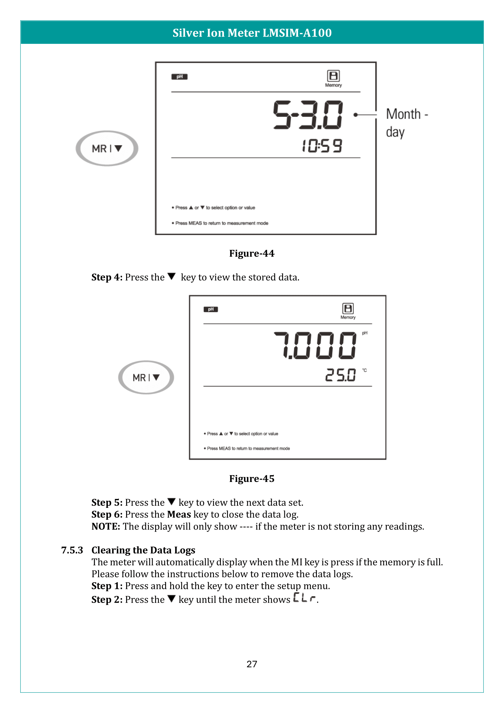Silver Ion Meter LMSIM-A100 Manual