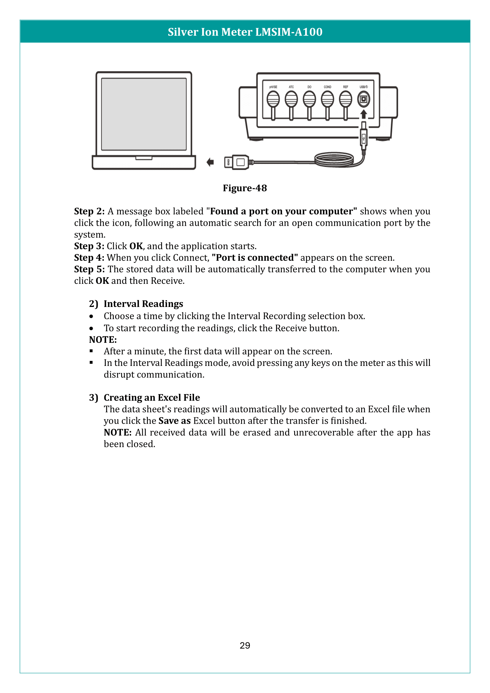 Silver Ion Meter LMSIM-A100 Manual