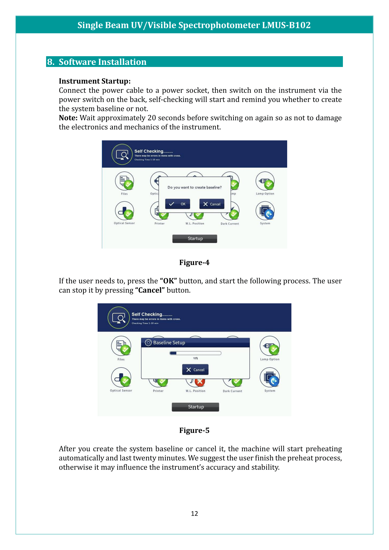 Single Beam UV/Visible Spectrophotometer LMUS-B102 Manual