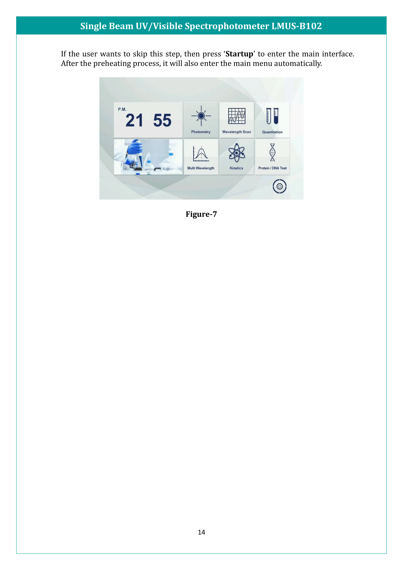 Single Beam UV/Visible Spectrophotometer LMUS-B102 Manual