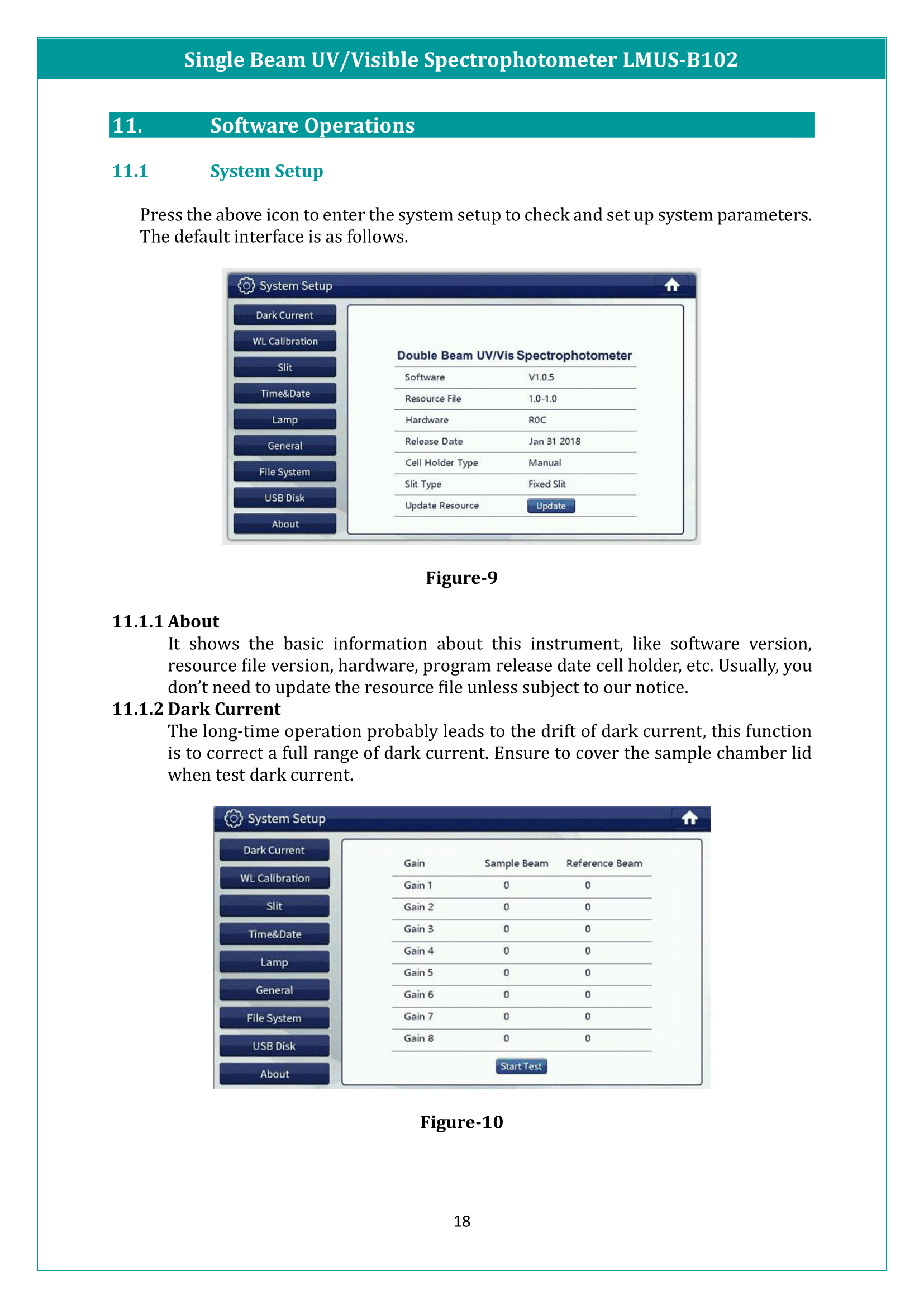 Single Beam UV/Visible Spectrophotometer LMUS-B102 Manual