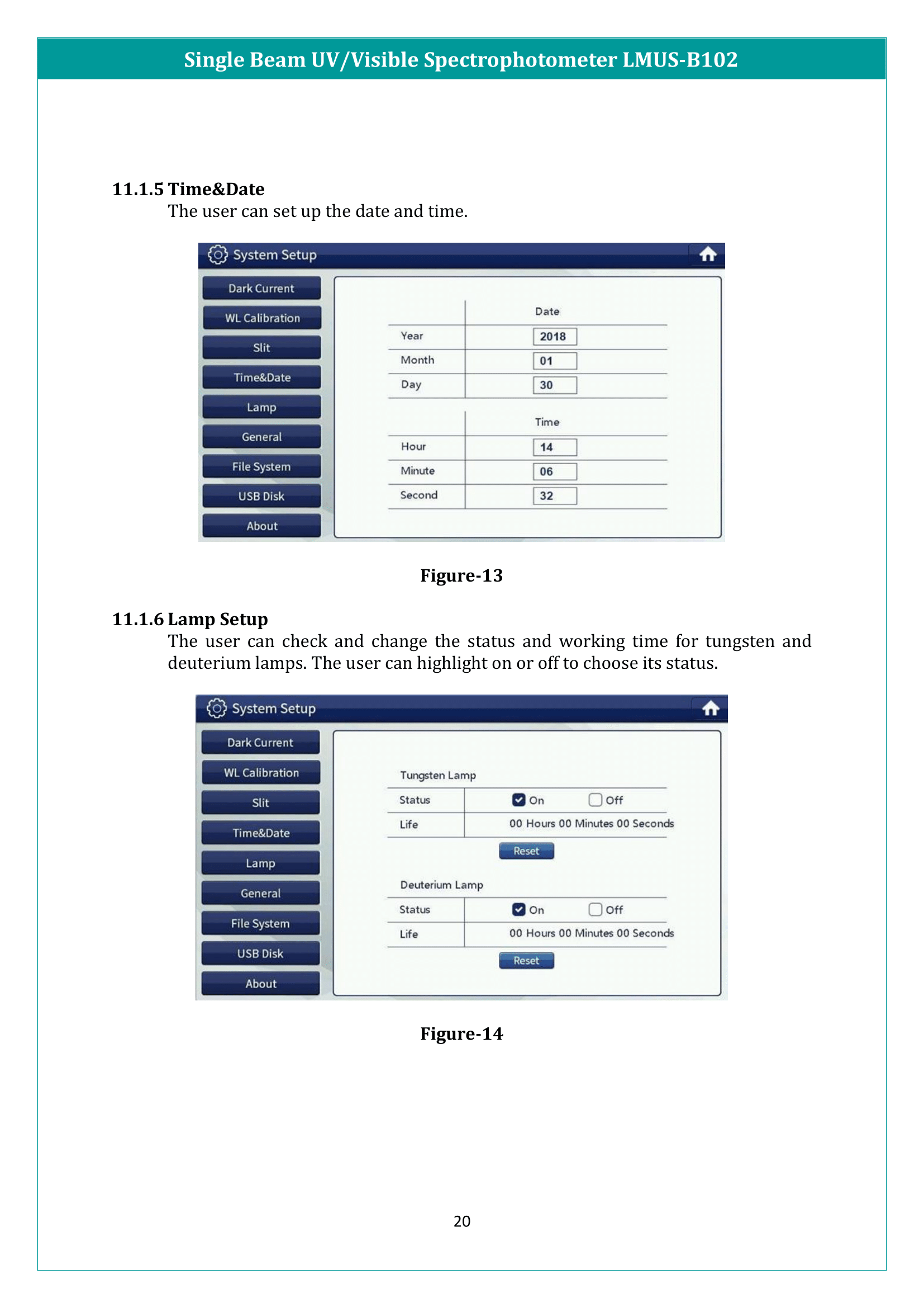 Single Beam UV/Visible Spectrophotometer LMUS-B102 Manual