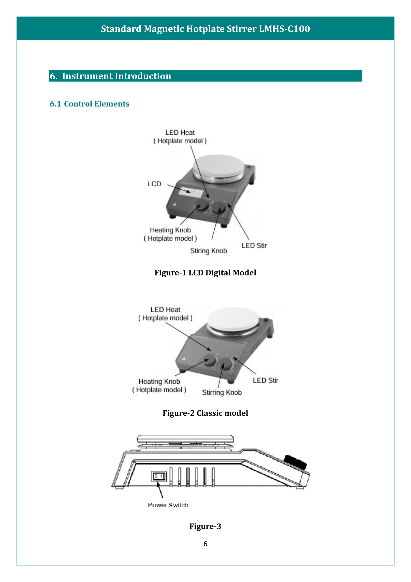 Standard Magnetic Hotplate Stirrer LMHS-C100 Manual