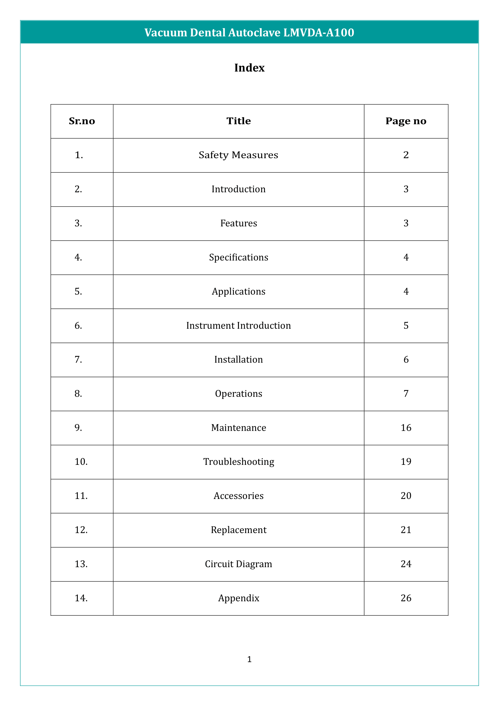 Vacuum Dental Autoclave LMVDA-A100 Manual