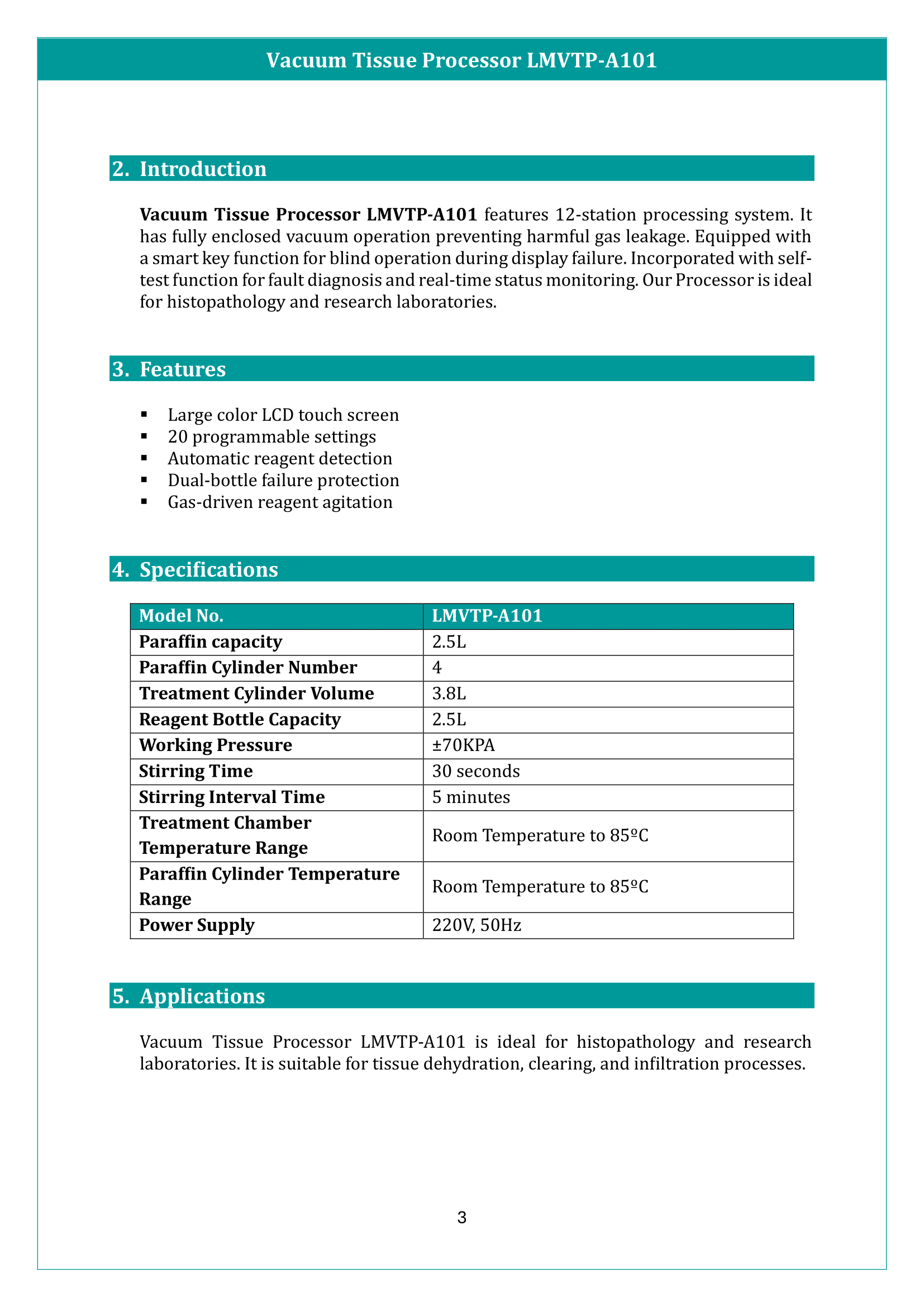 Vacuum Tissue Processor LMVTP-A101 Manual