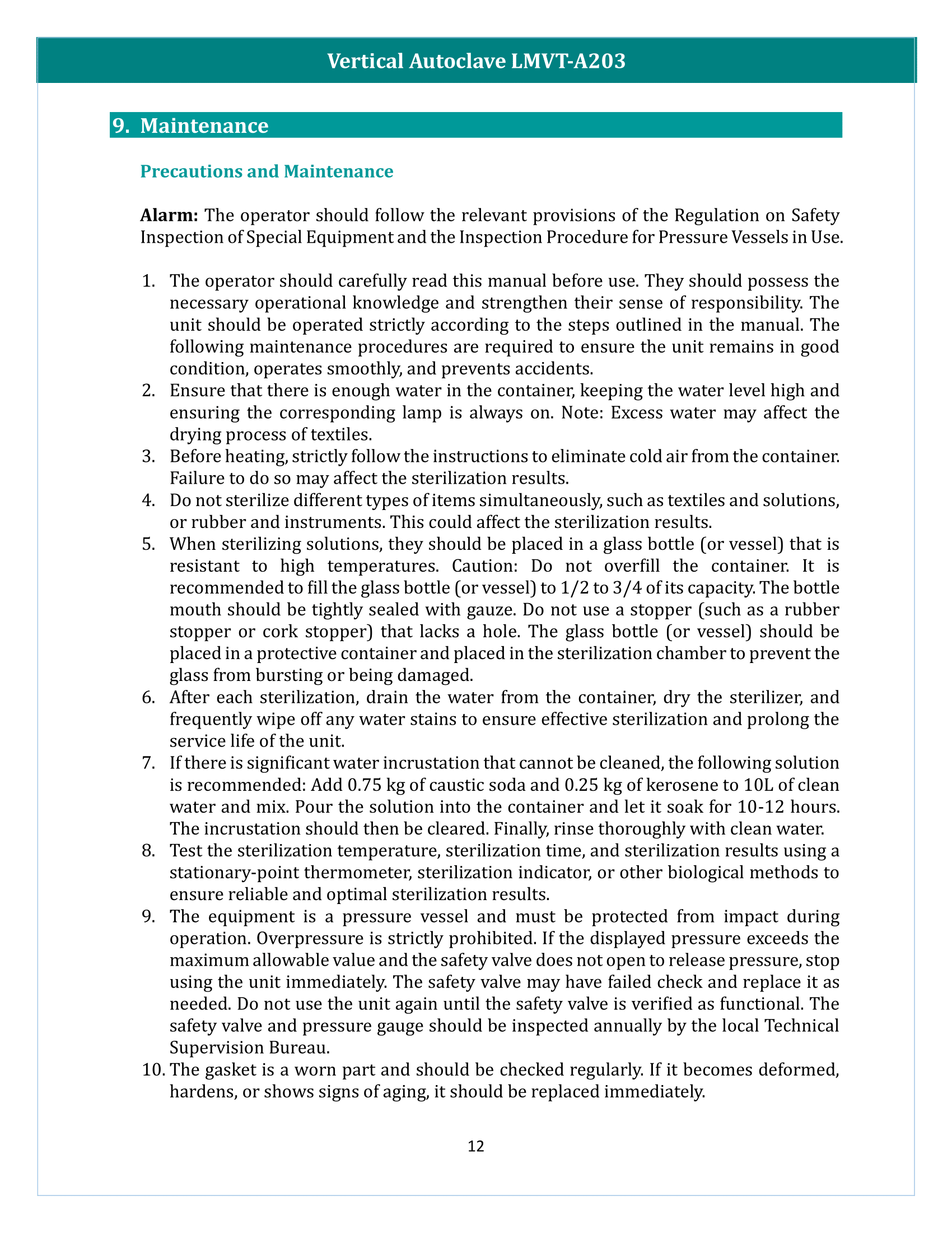 Vertical Autoclave LMVT-A203 Manual