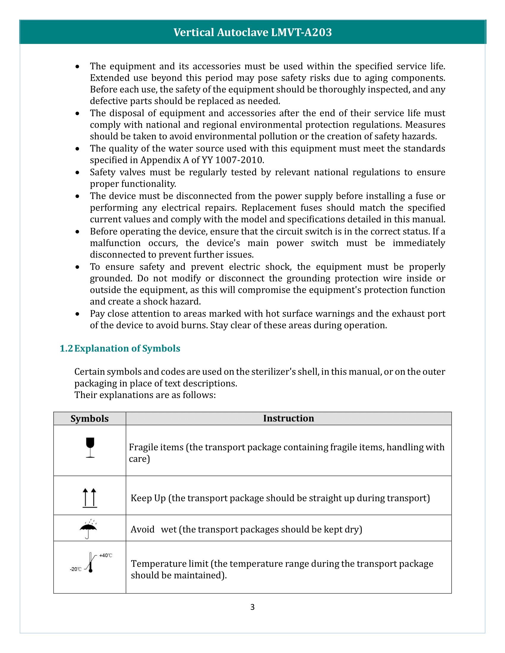 Vertical Autoclave LMVT-A203 Manual