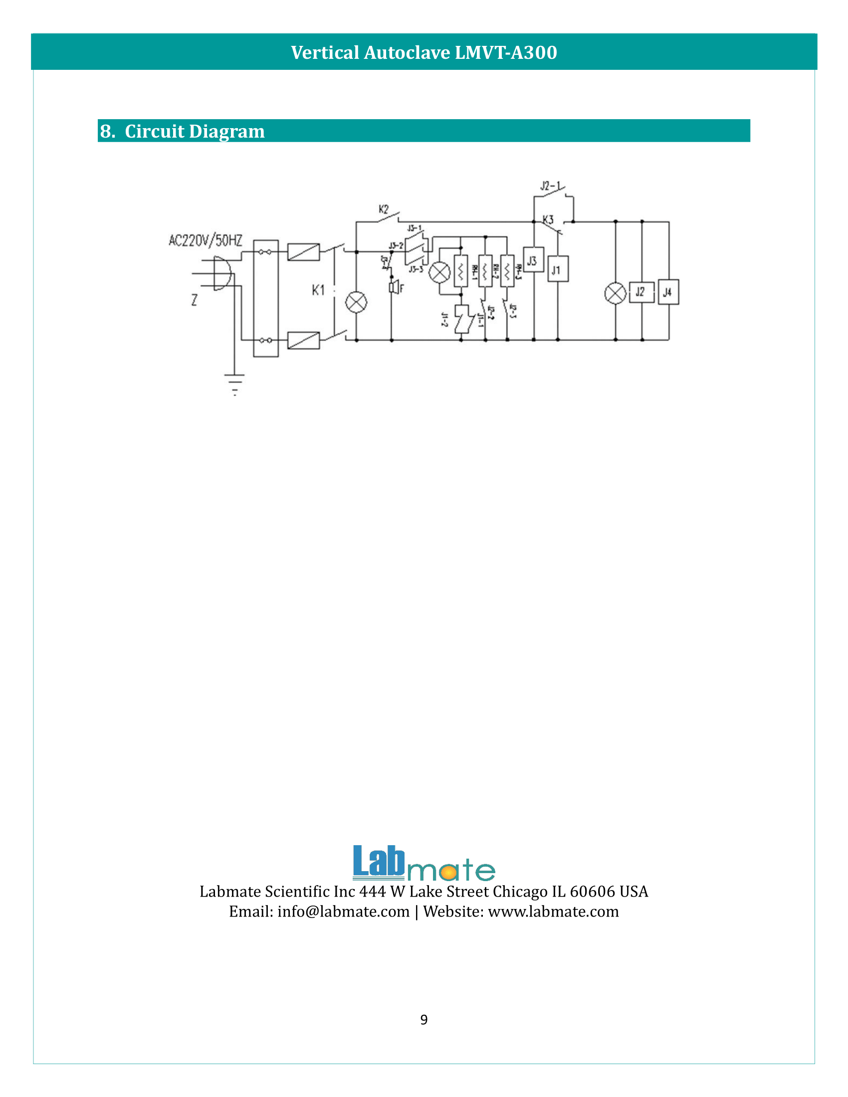 Vertical Autoclave LMVT-A300 Manual