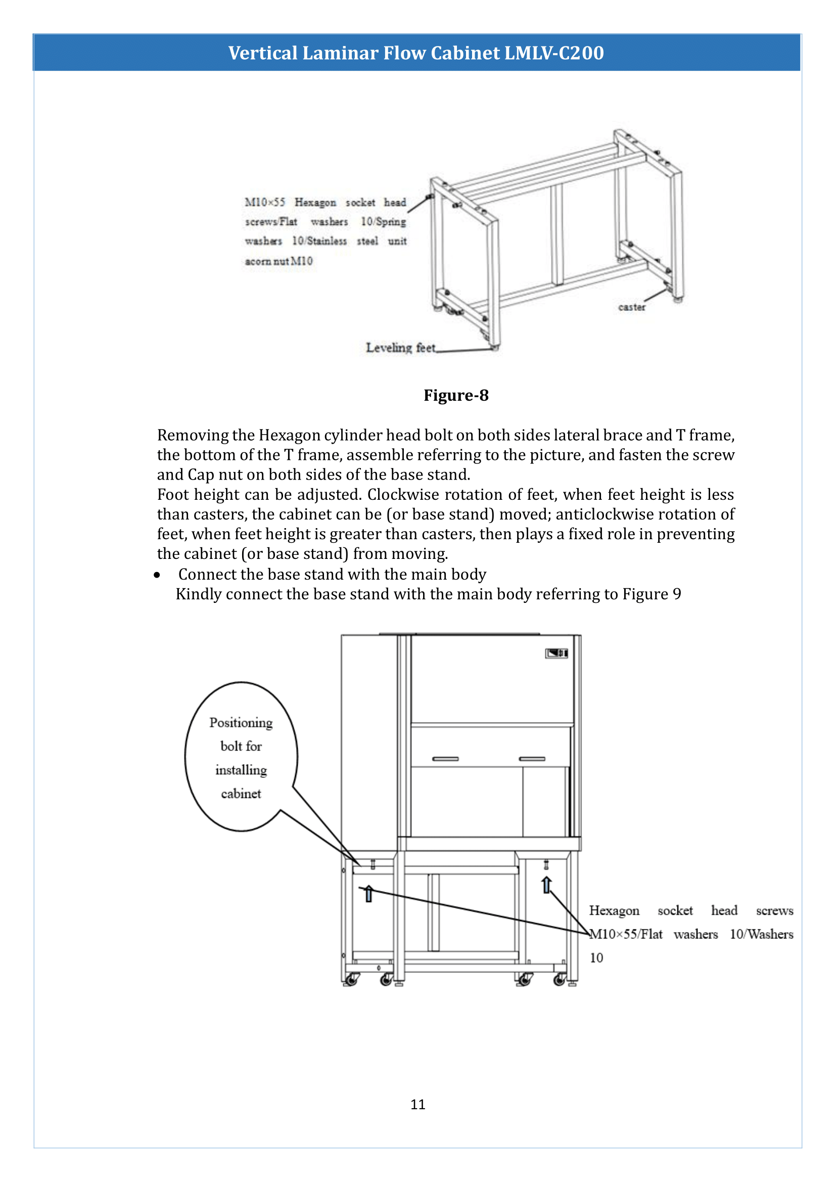 Vertical Laminar Flow Cabinet LMLV-C200 Manual