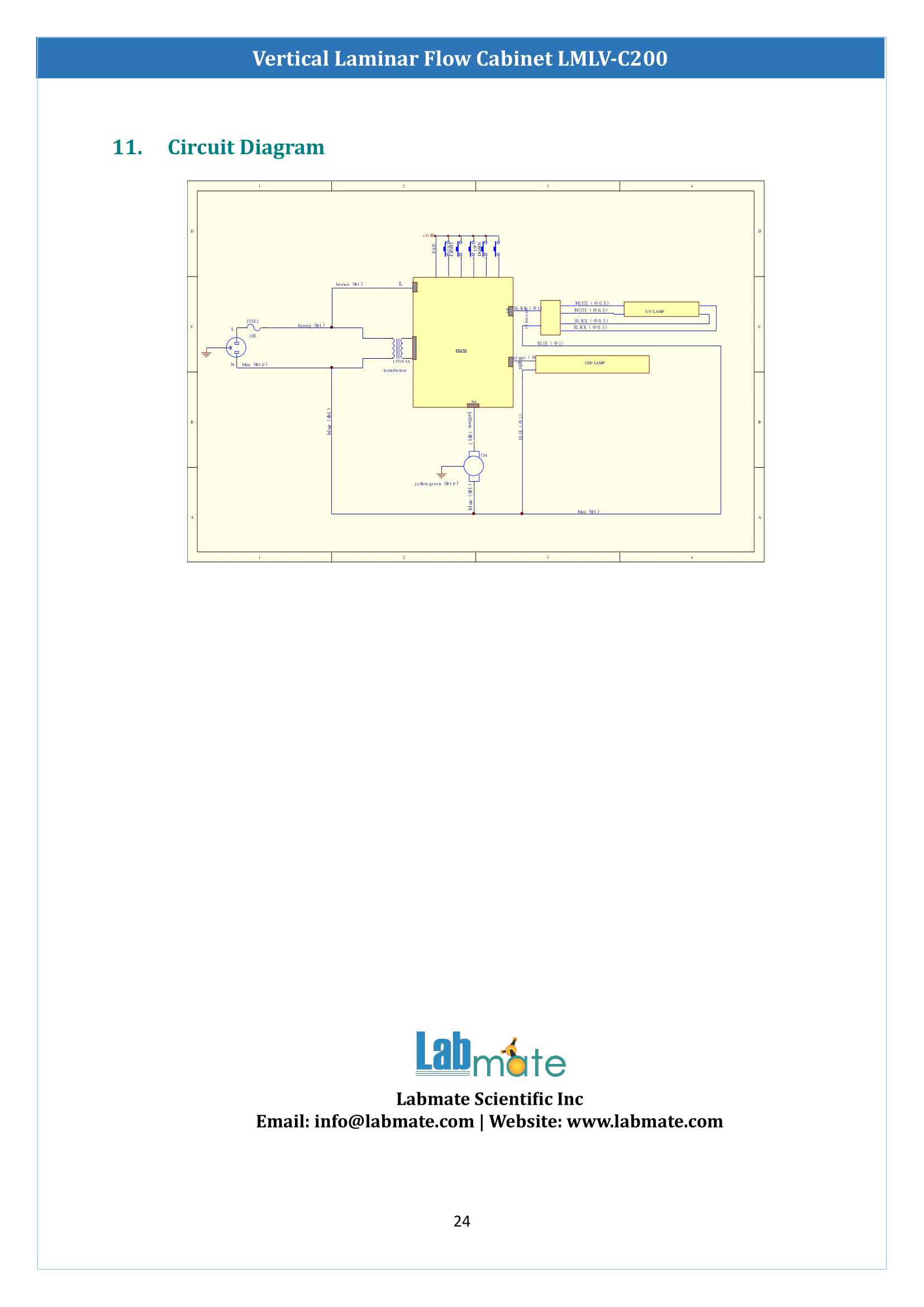 Vertical Laminar Flow Cabinet LMLV-C200 Manual