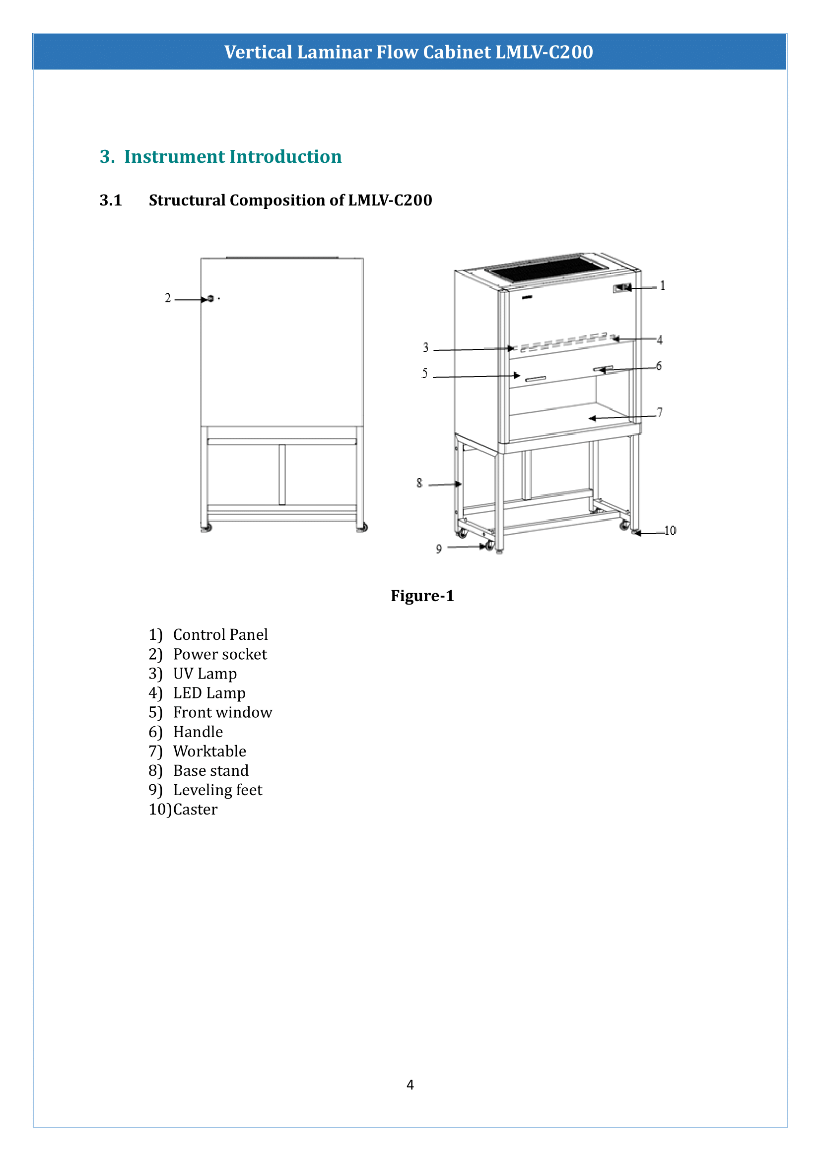 Vertical Laminar Flow Cabinet LMLV-C200 Manual