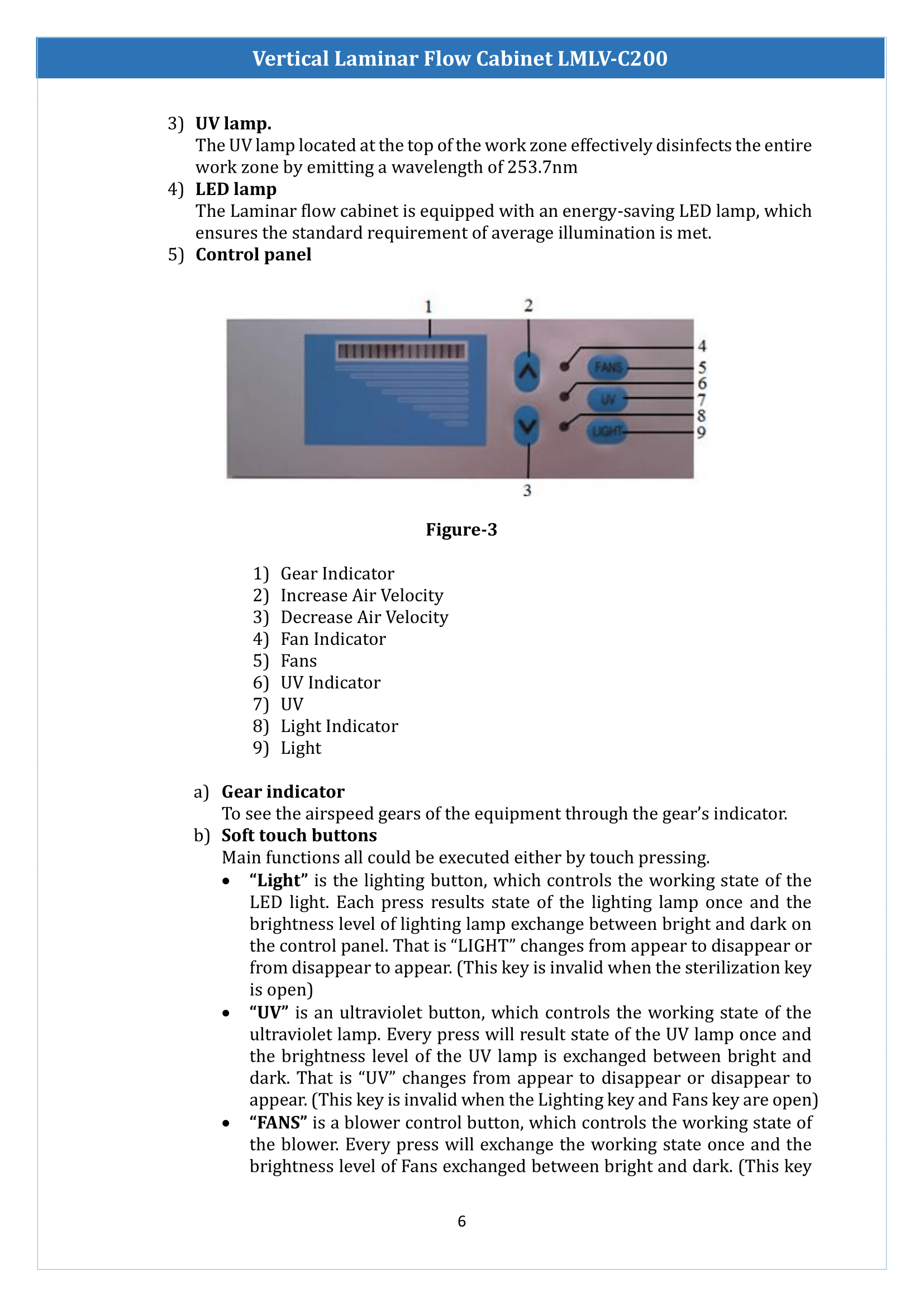 Vertical Laminar Flow Cabinet LMLV-C200 Manual