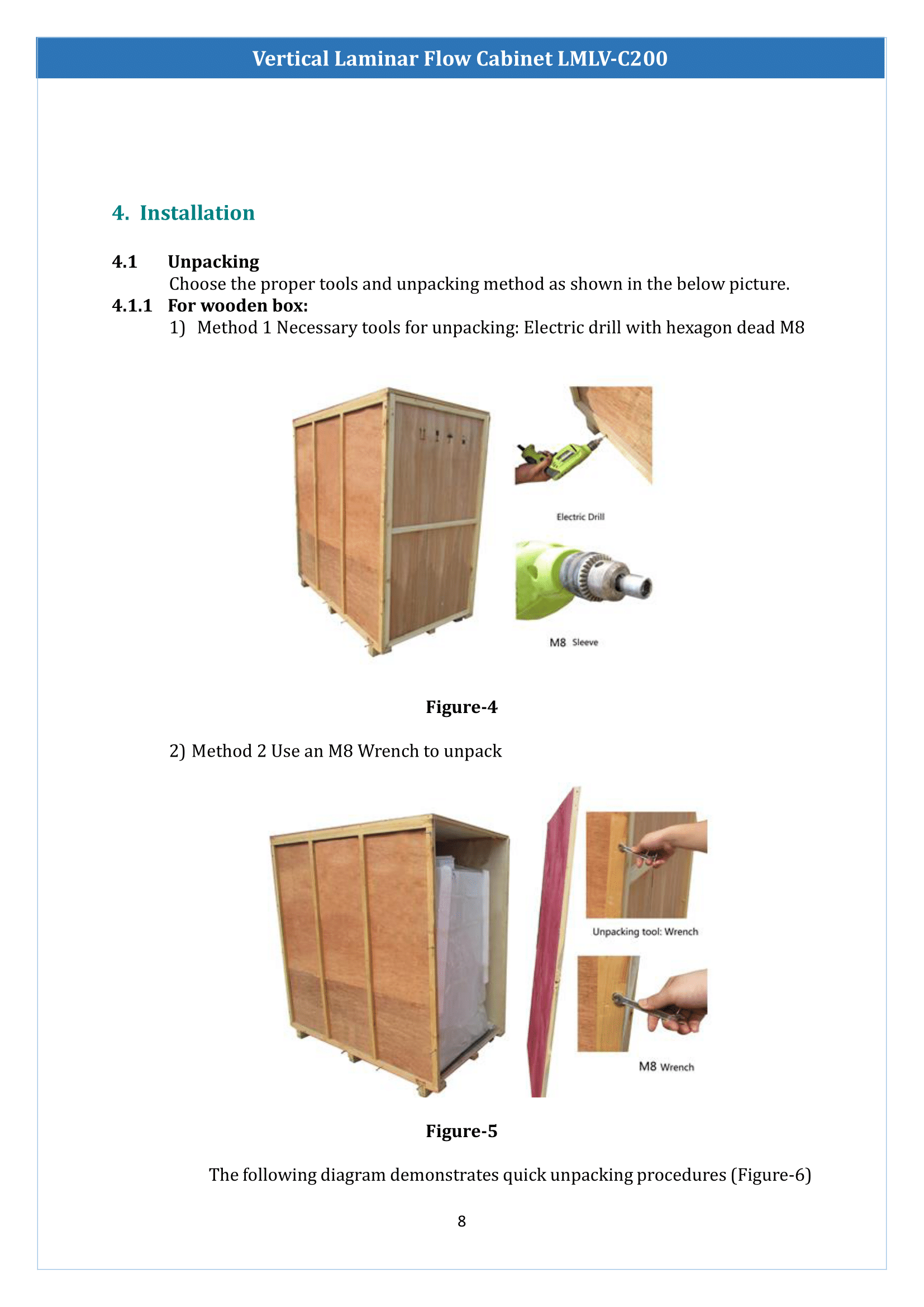 Vertical Laminar Flow Cabinet LMLV-C200 Manual