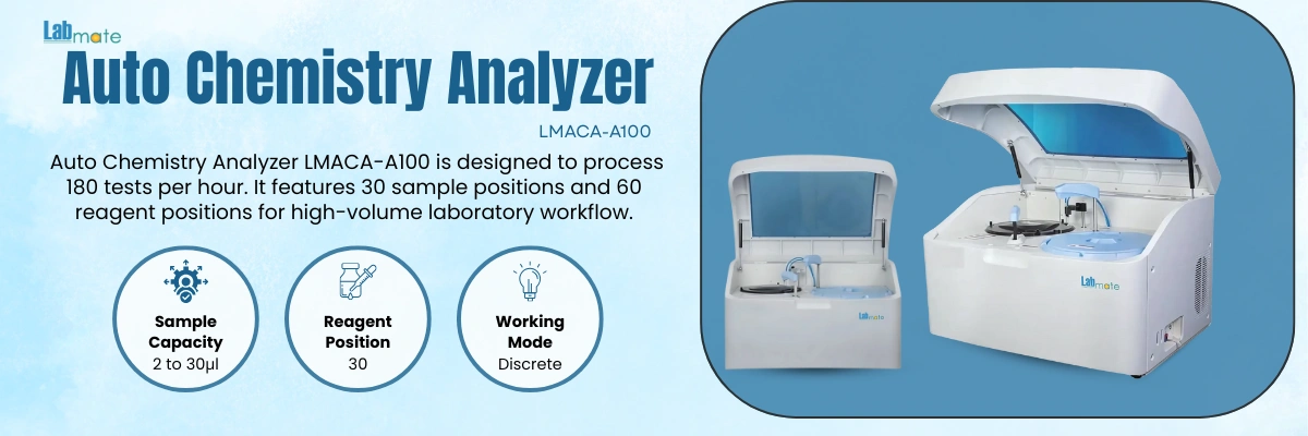 Auto Chemistry Analyzer with independent mixing bar and refrigerated compartments