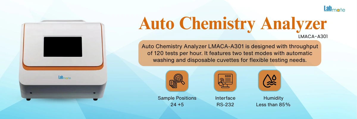 Auto Chemistry Analyzer with anti-collision probe