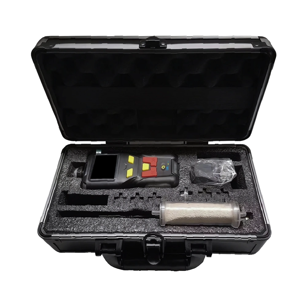 Portable Acetylene Gas Detector with pump suction, data storage, multi-alarm alerts for industrial safety monitoring tasks