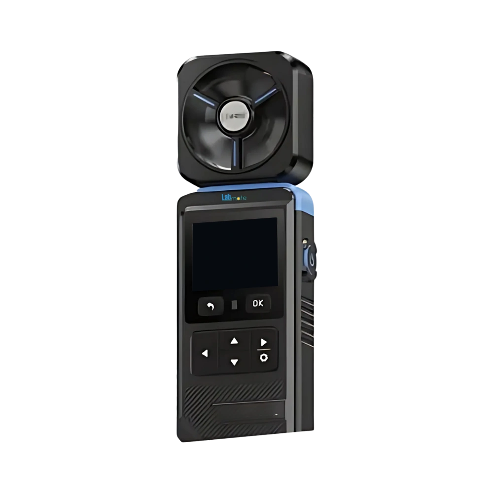 Anemometer with brightness adjustable color screen