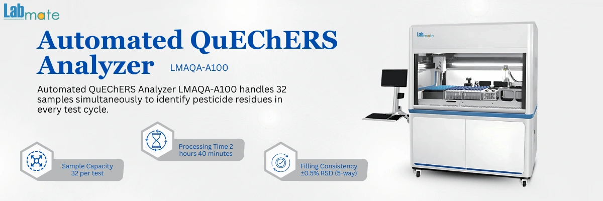 Automated QuEChERS Analyzer with variable shaking mechanism