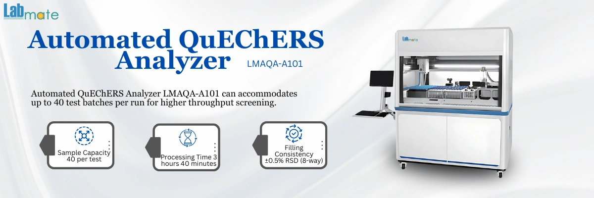 QuEChERS Analyzer with Anti-Clogging Pipette System