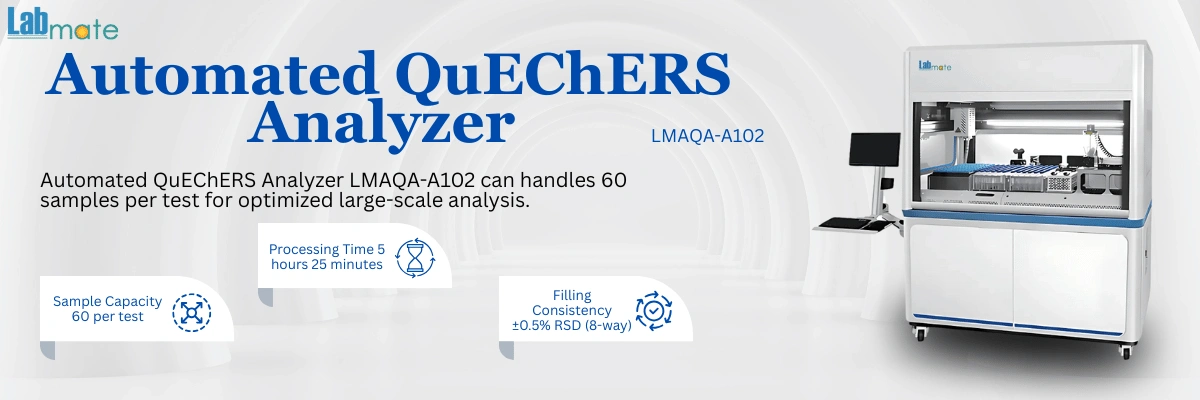 QuEChERS Analyzer with 8-way switching valve
