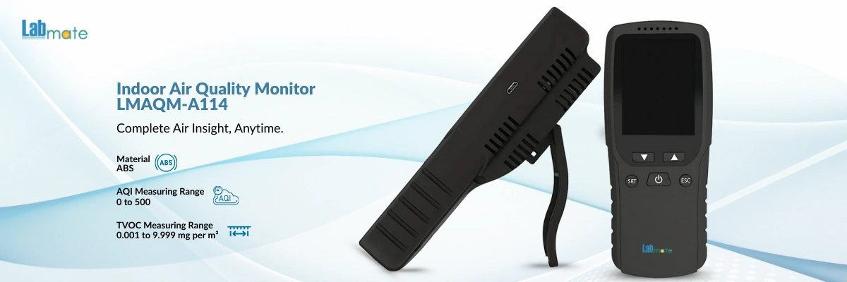 Indoor Air Quality Monitor with visual alerts