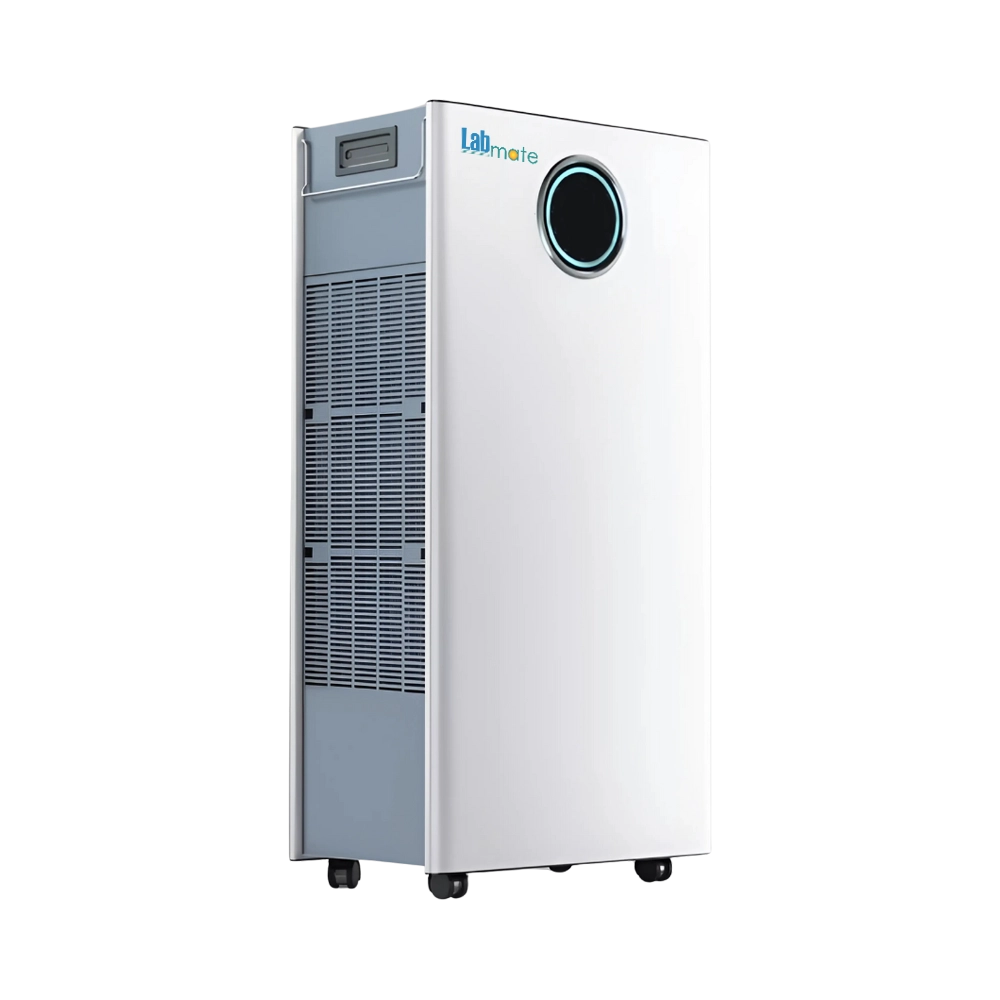 Air Sterilizer with color-coded indicator and digital touchscreen interface