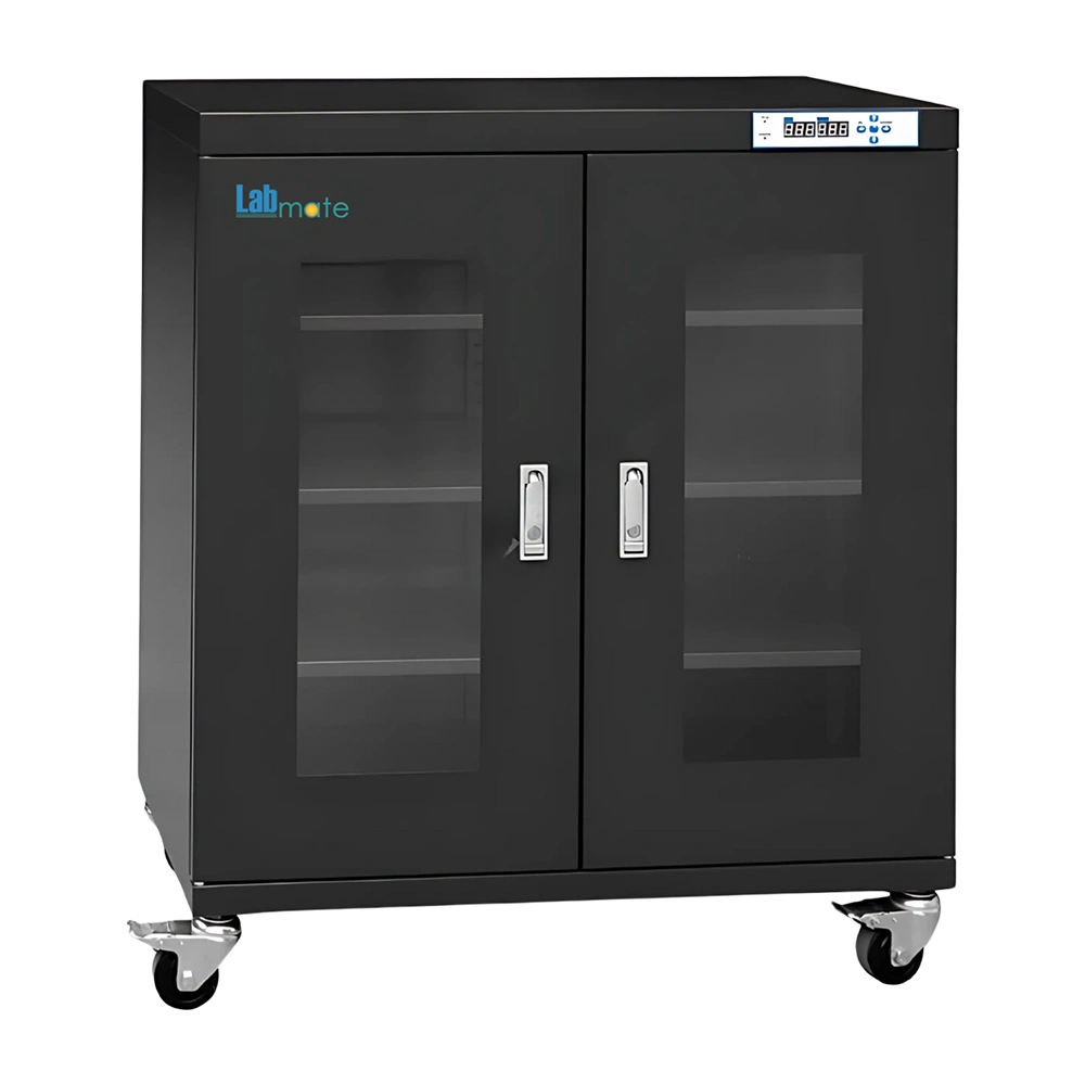 Baking Dry Cabinet with 435L storage chamber and humidity monitoring LED display