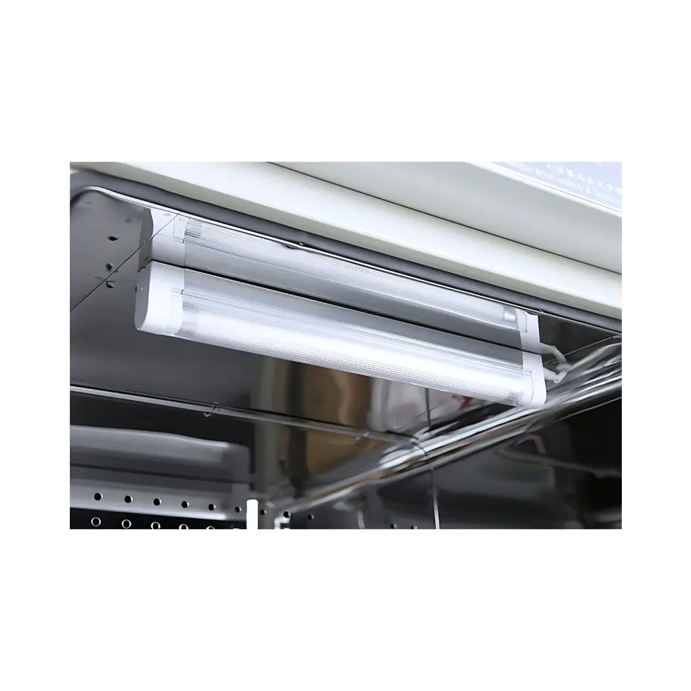 Laboratory incubator with viewing glass door