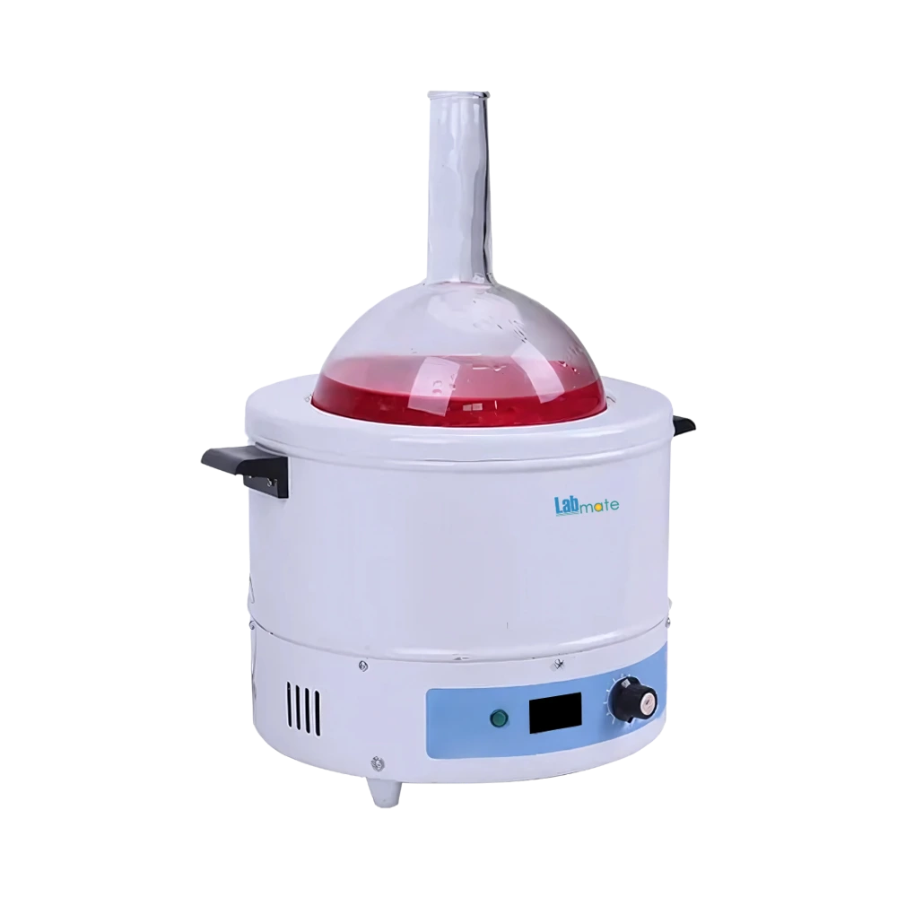 Controlled Heating Mantle with glass fiber insulation and temperature regulation