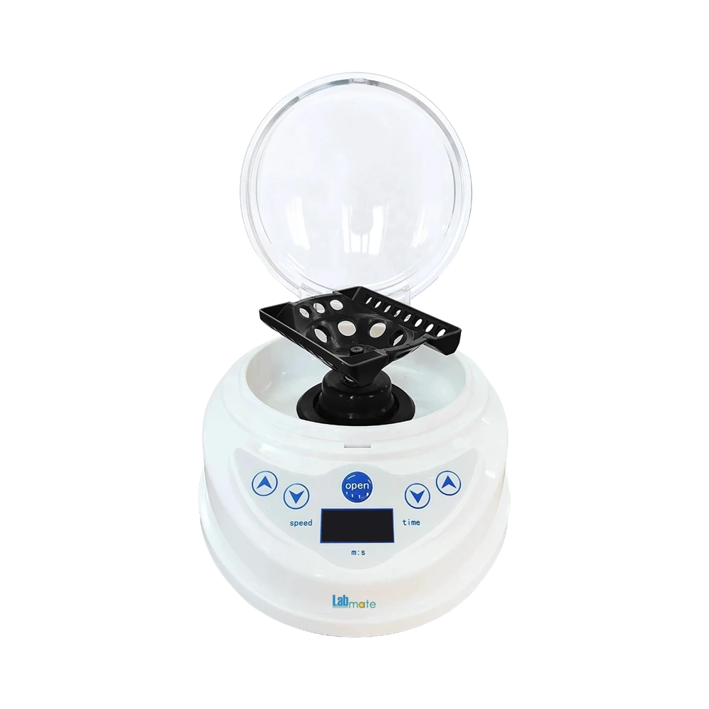 Mini Centrifuge with quiet operation, compact design, auto stop, adjustable settings