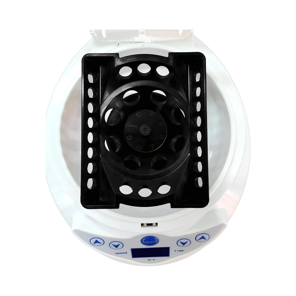 Mini Centrifuge with quiet operation, compact design, auto stop, adjustable settings