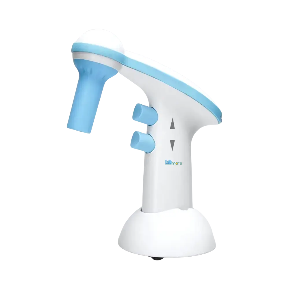 Pipette Controller with single-handed operation and hydrophobic filter