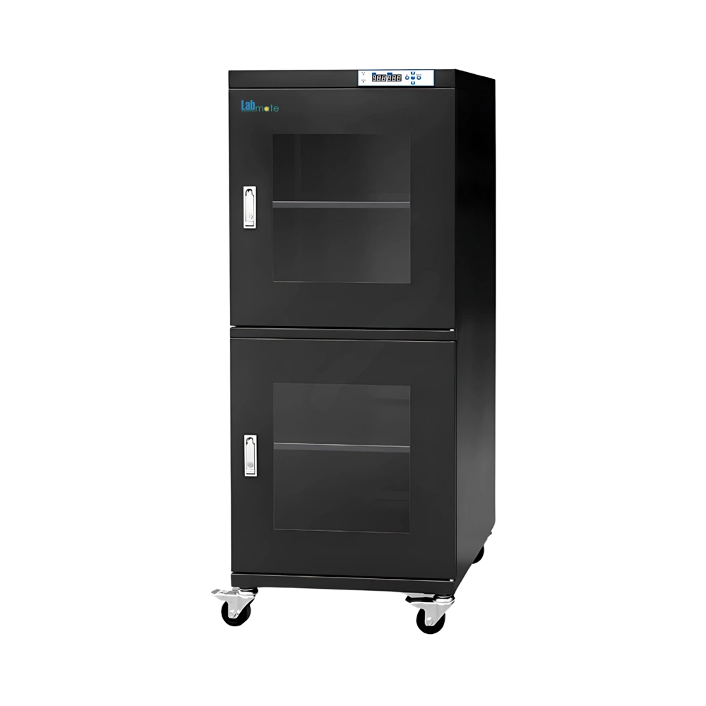 esiccator Dry Cabinet with 3 perforated shelves and a galvanized steel body
