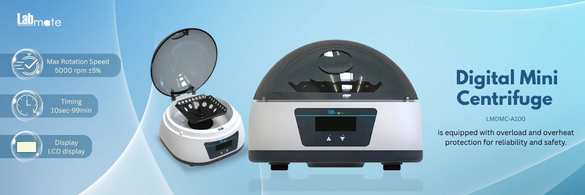 Digital Mini Centrifuge with LCD display and Quick Start and Stop