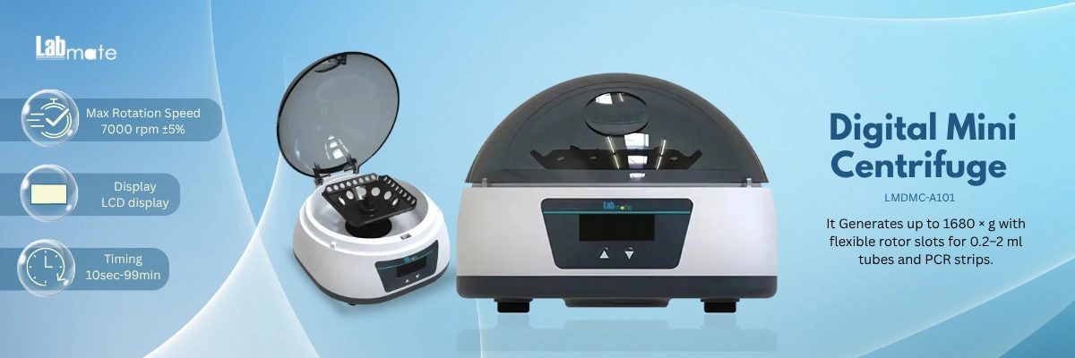 Mini Centrifuge with Adjustable Timing