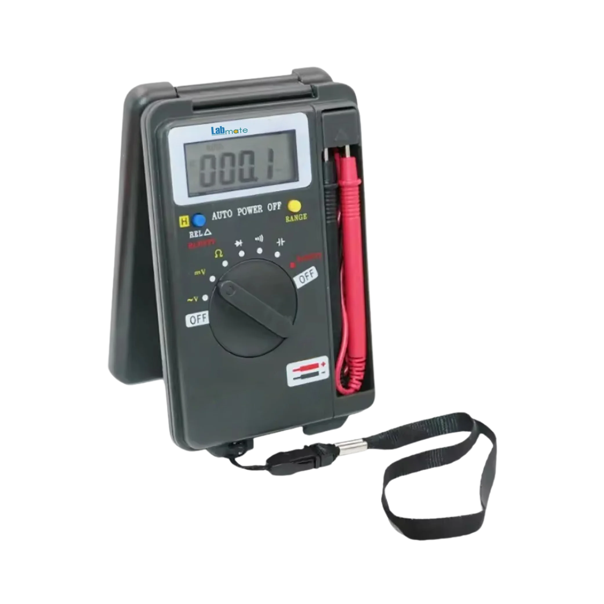 portable digital multimeter with high-resolution LCD display