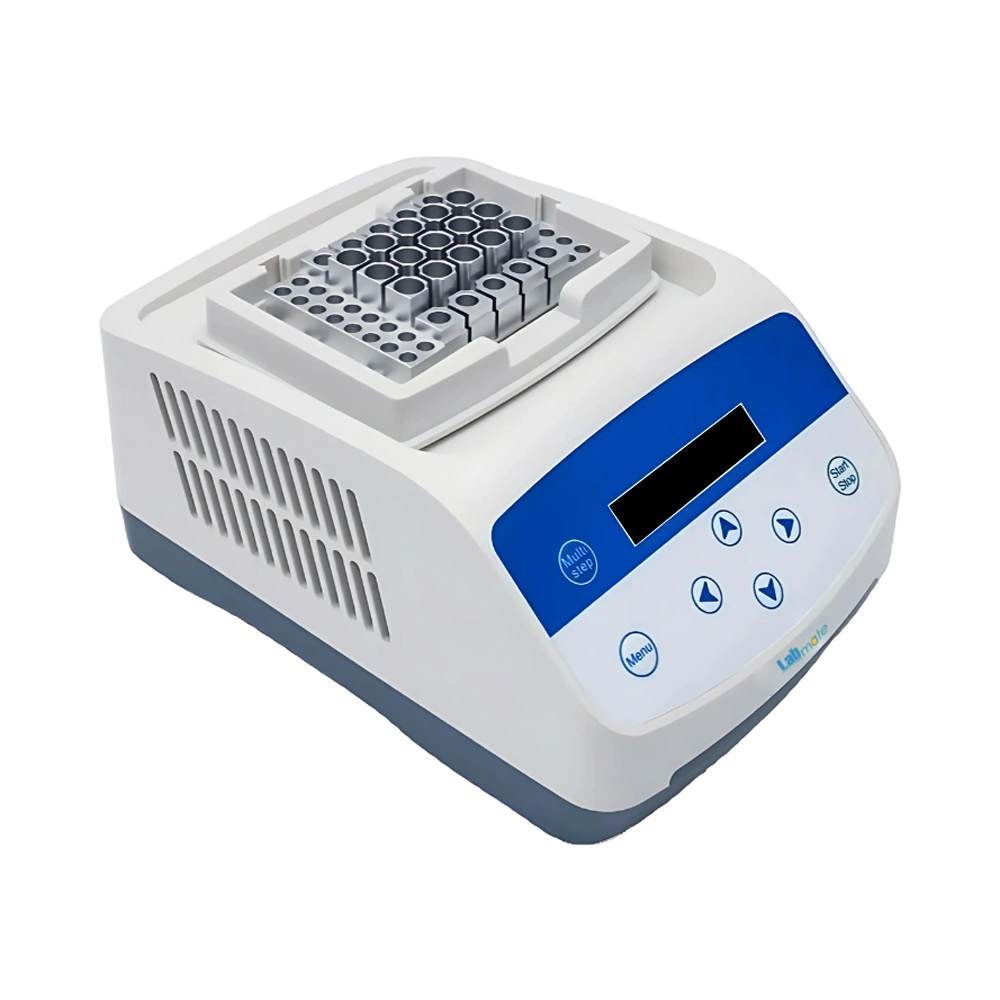 Dry Bath Incubator with fast heating, temperature calibration, LCD timer, and PID temperature control