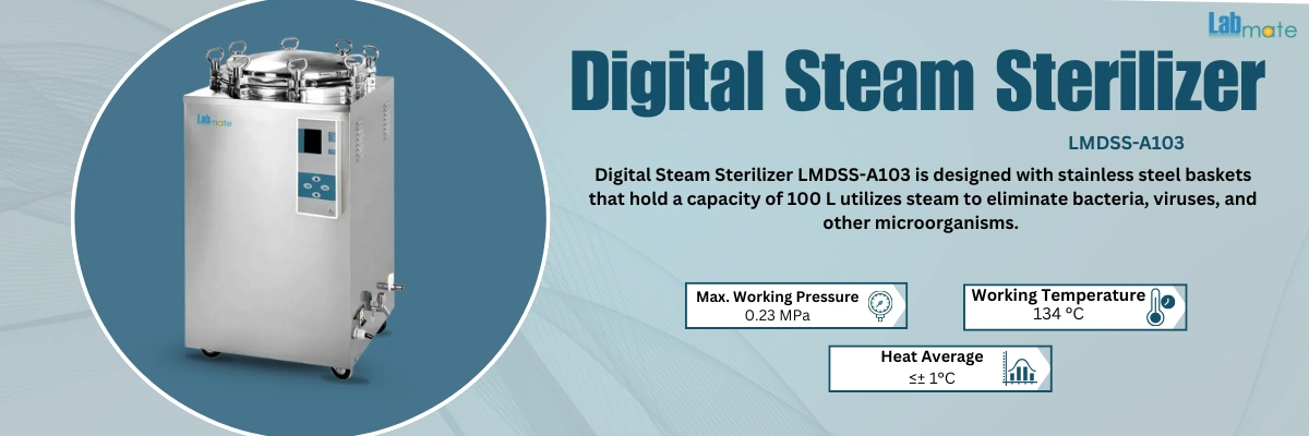 Laboratory Sterilizer with LCD display