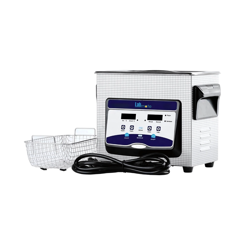 Digital Ultrasonic Cleaner with Heater and Timer, stainless steel body and digital interface