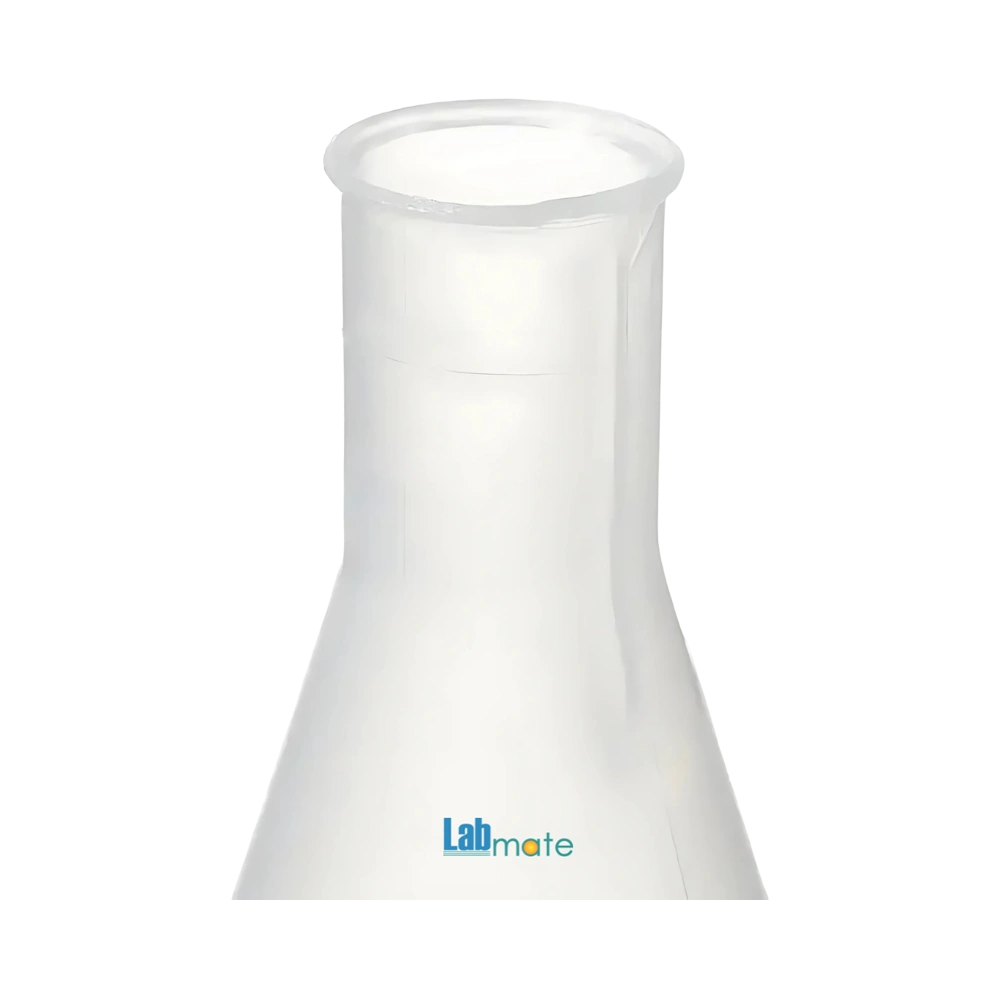 Polypropylene Erlenmeyer Flask with lightweight design and hygienic, easy-to-clean surface