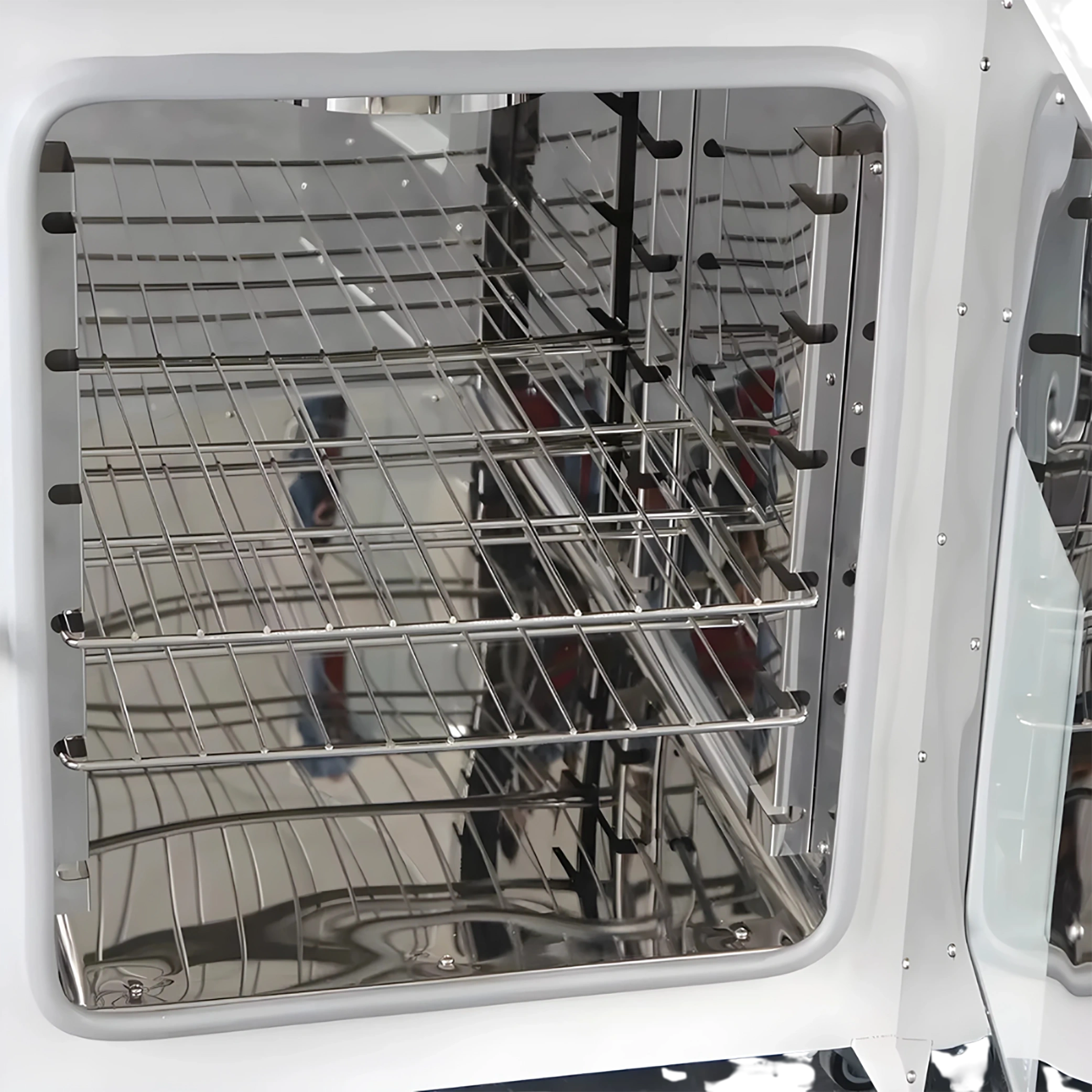 Electric Heating Incubator with 50L chamber volume and 2 grid racks
