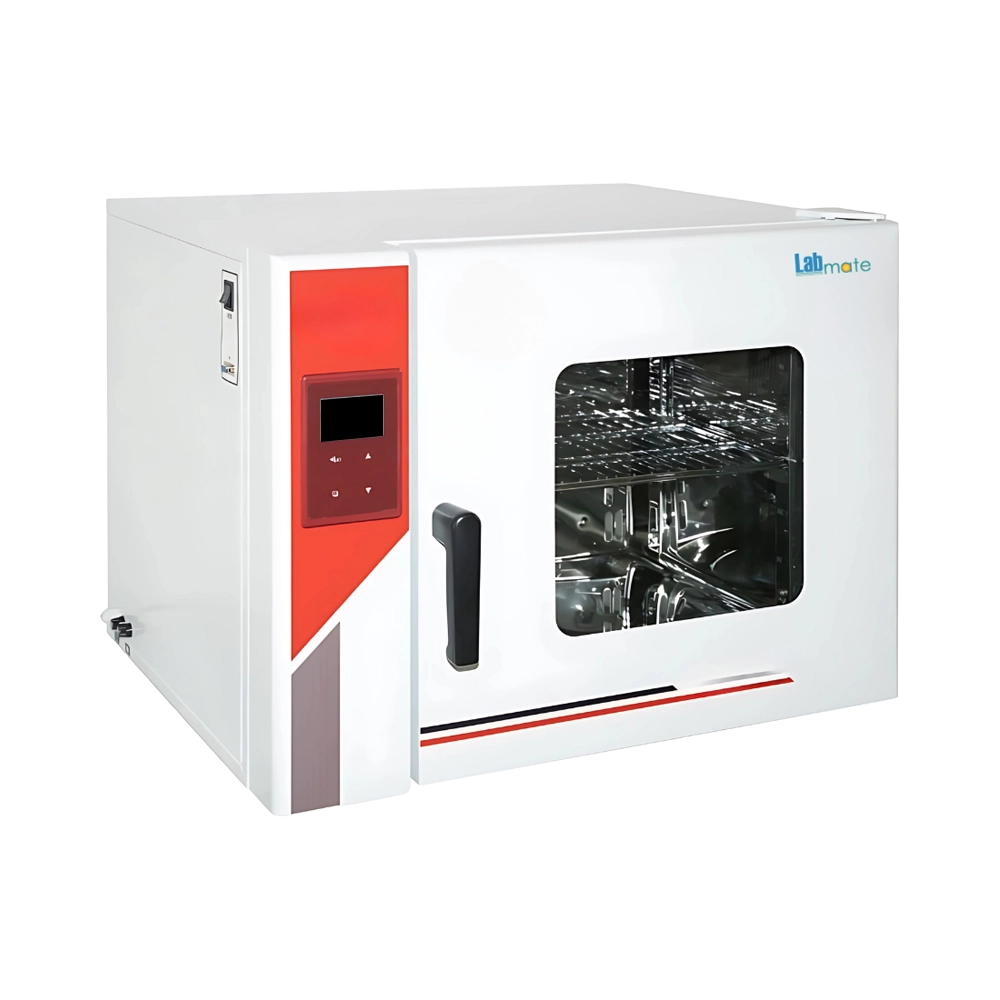 Laboratory incubator with temperature display