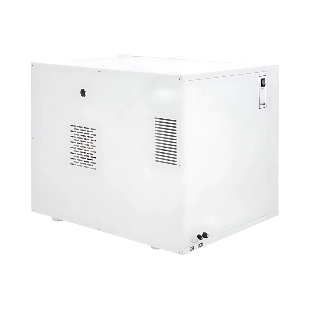 Laboratory incubator with temperature display